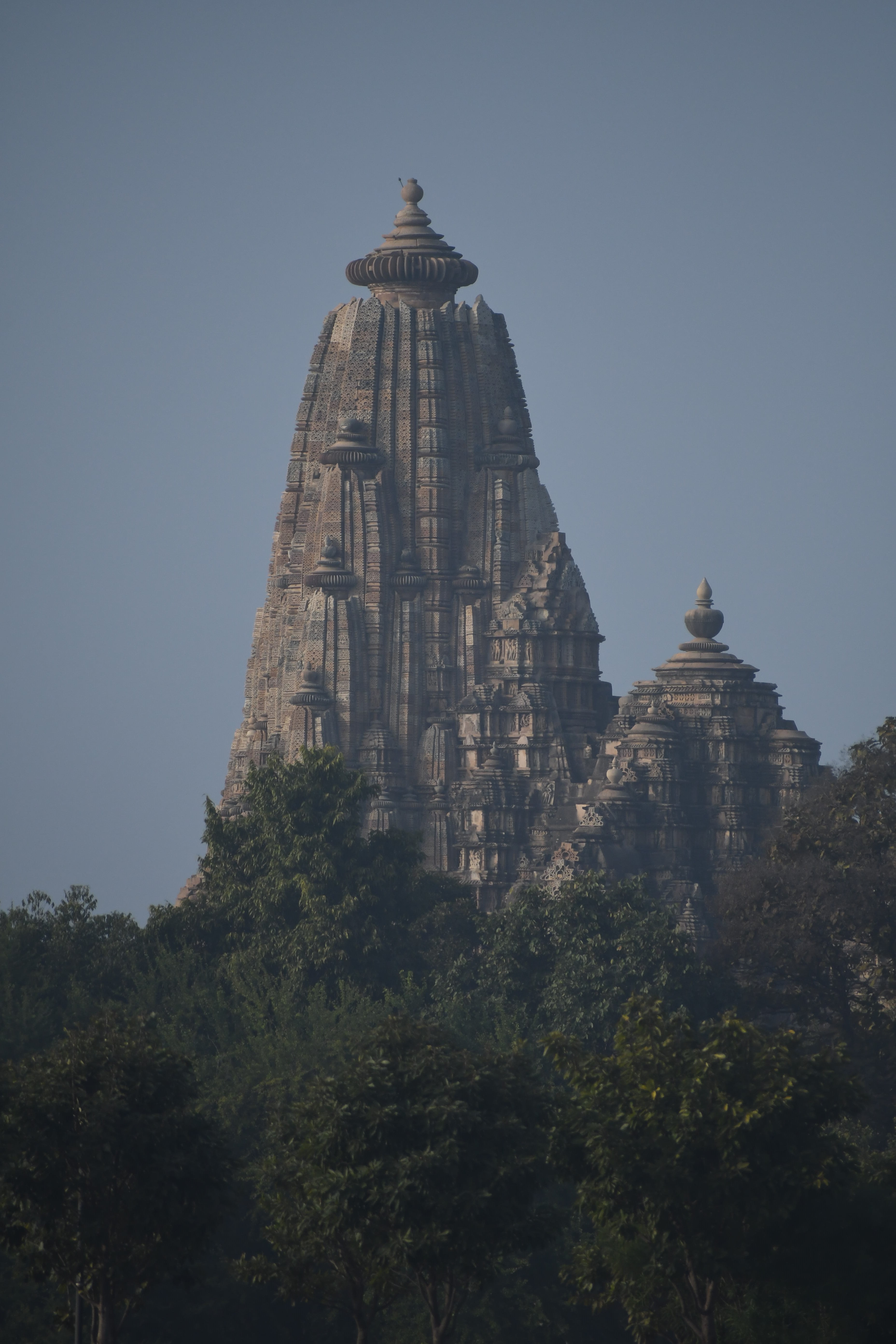 A view of the mighty Kandharia Mahadeo temple Khajuraho